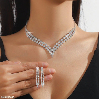 CNSH00015 YJJ Square Necklace Set - CNSH