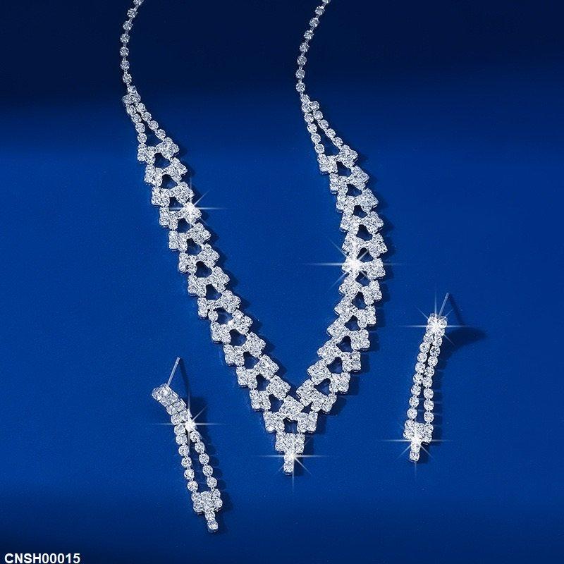 CNSH00015 YJJ Square Necklace Set - CNSH