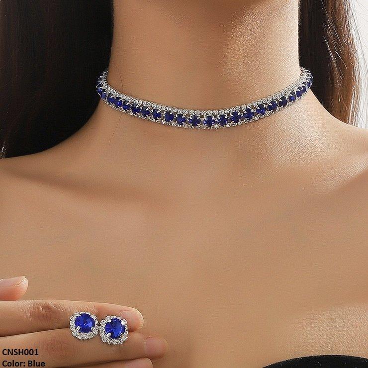 CNSH001 YJJ Circle Layered Necklace Set