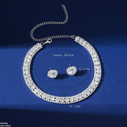 CNSH001 YJJ Circle Layered Necklace Set
