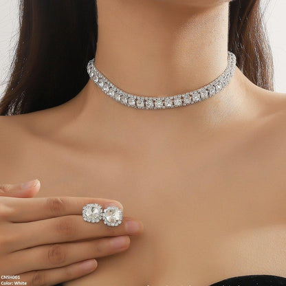 CNSH001 YJJ Circle Layered Necklace Set