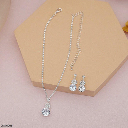 CNSH006 YJJ Flower Circle Necklace Set