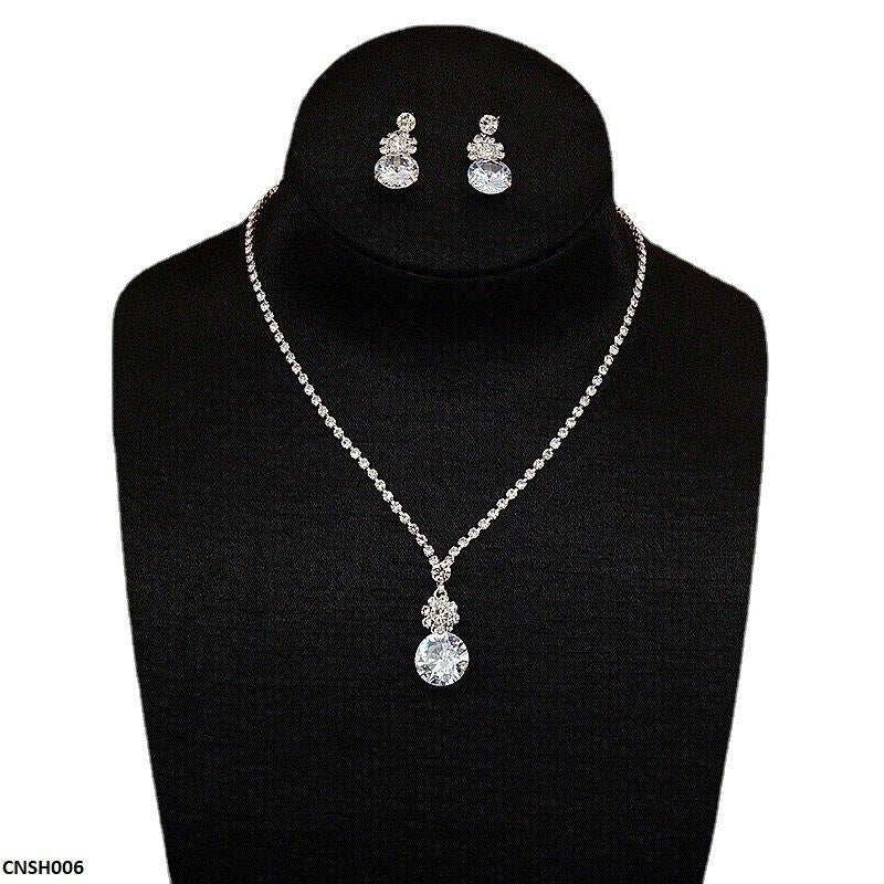 CNSH006 YJJ Flower Circle Necklace Set