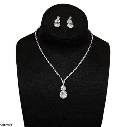 CNSH006 YJJ Flower Circle Necklace Set