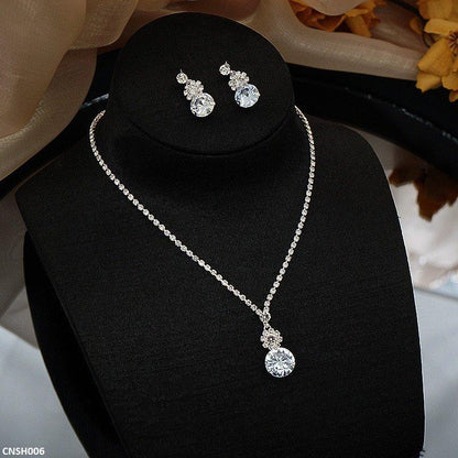 CNSH006 YJJ Flower Circle Necklace Set