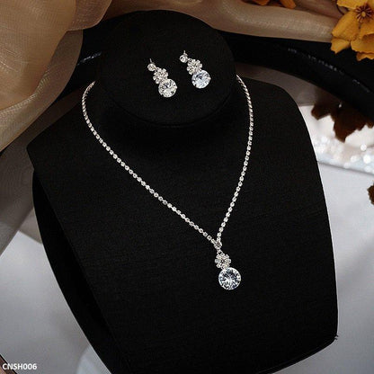 CNSH006 YJJ Flower Circle Necklace Set