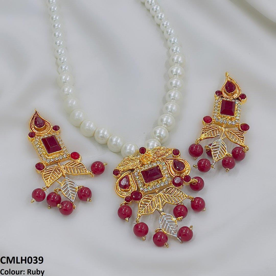 CMLH039 FRN Square Leaf Mala set