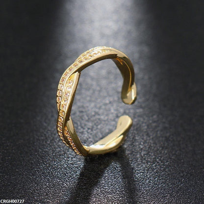 CRGH00727 BYJ Double Leayerd Ring Adjustable - CRGH