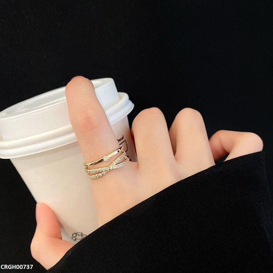 CRGH00737 HJF Cross Shaped Ring Adjustable - CRGH
