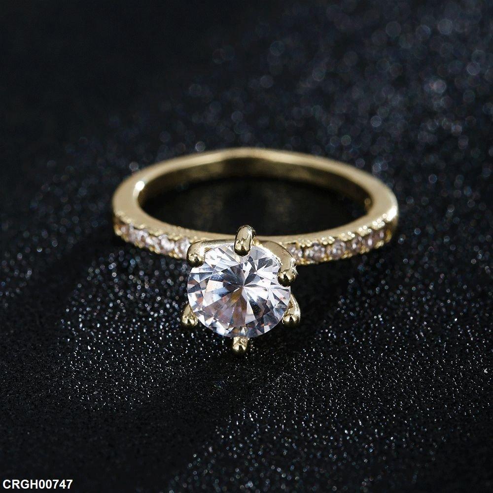 CRGH00747 BYJ Round Stone Ring - TRSH