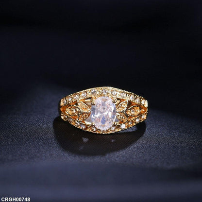 CRGH00748 BYJ Oval Stone Ring - CRGH