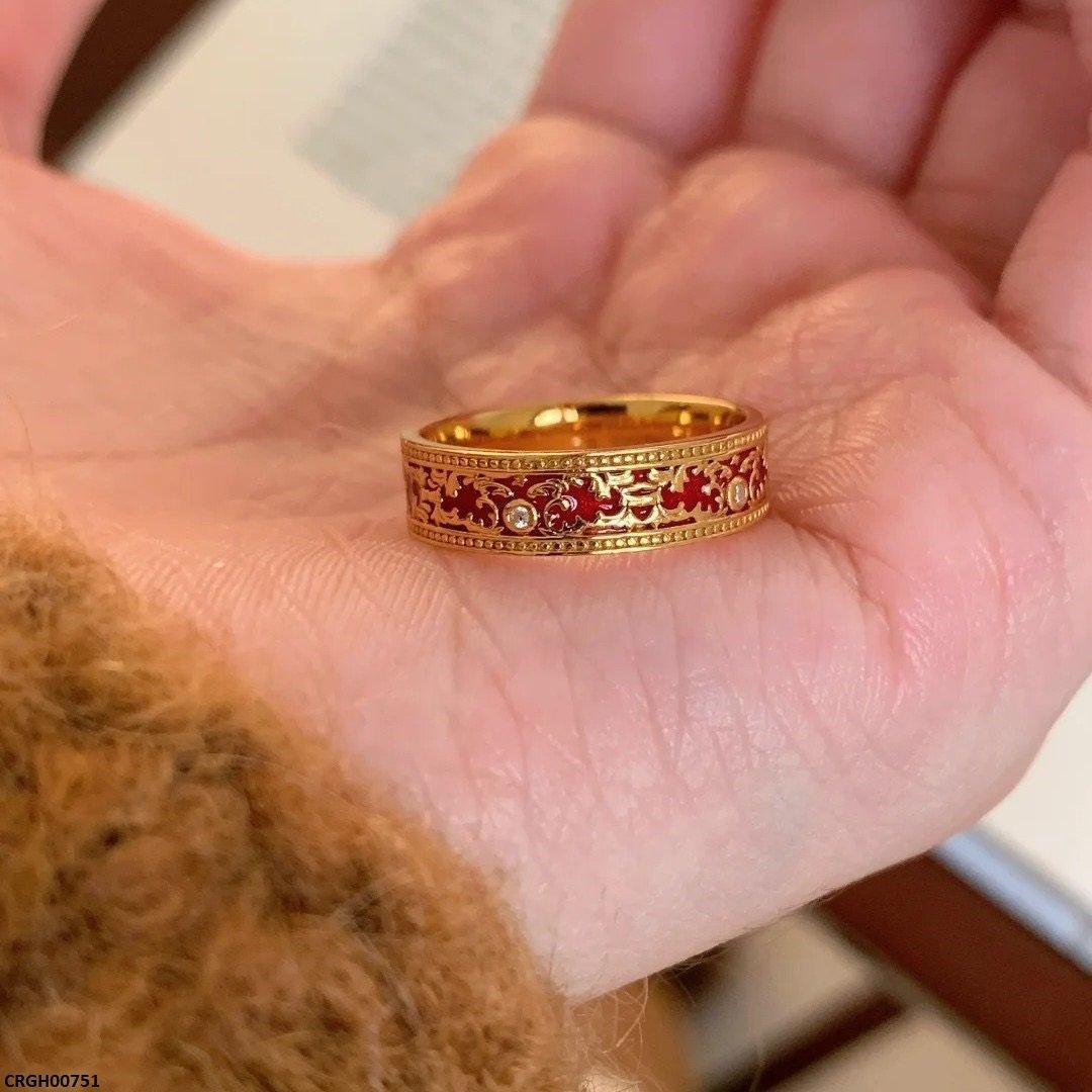 CRGH00751 WNS Crimson Blossom Adjustable Ring - CRGH