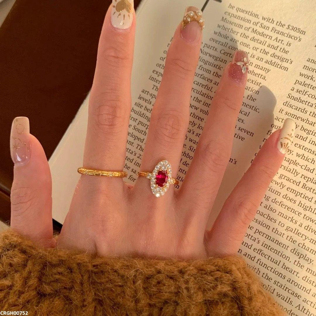 CRGH00752 WNS Oval Stone Adjustable Ring - CRGH