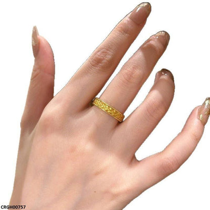 CRGH00757 WNS Floral Etched Ring Adjustable - CRGH