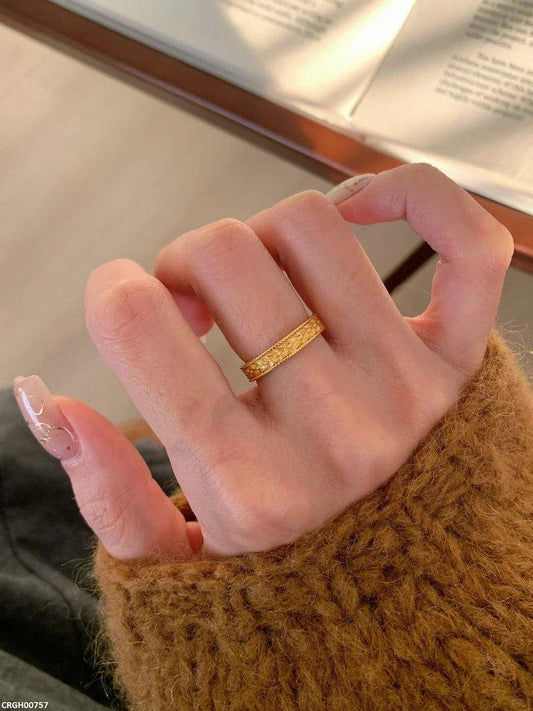 CRGH00757 WNS Floral Etched Ring Adjustable - CRGH