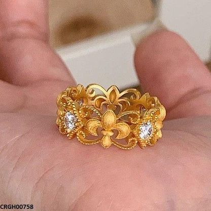 CRGH00758 WNS Etched Ring Adjustable - CRGH