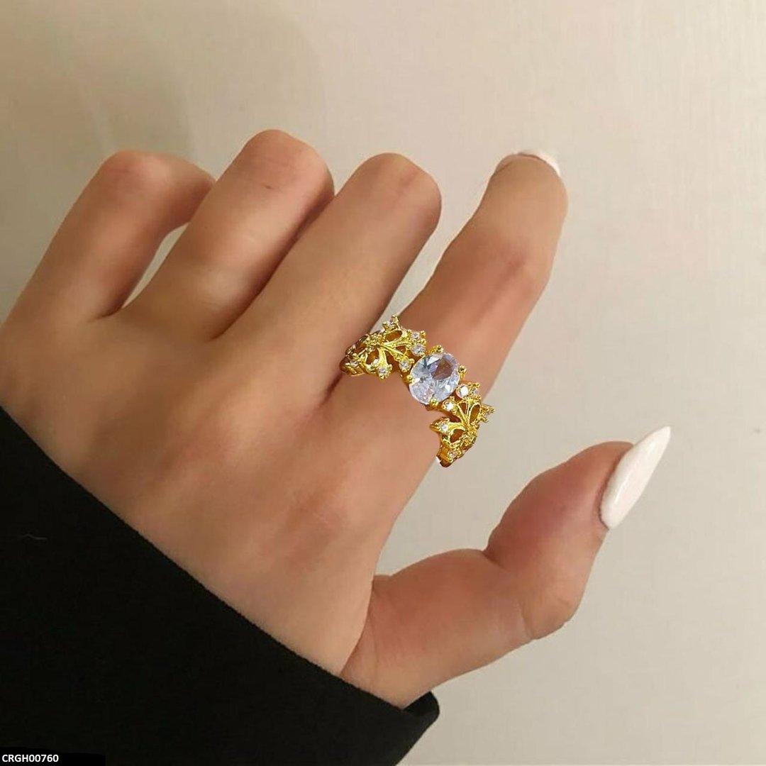 CRGH00760 WNS Imp Oval Stone Ring - CRGH