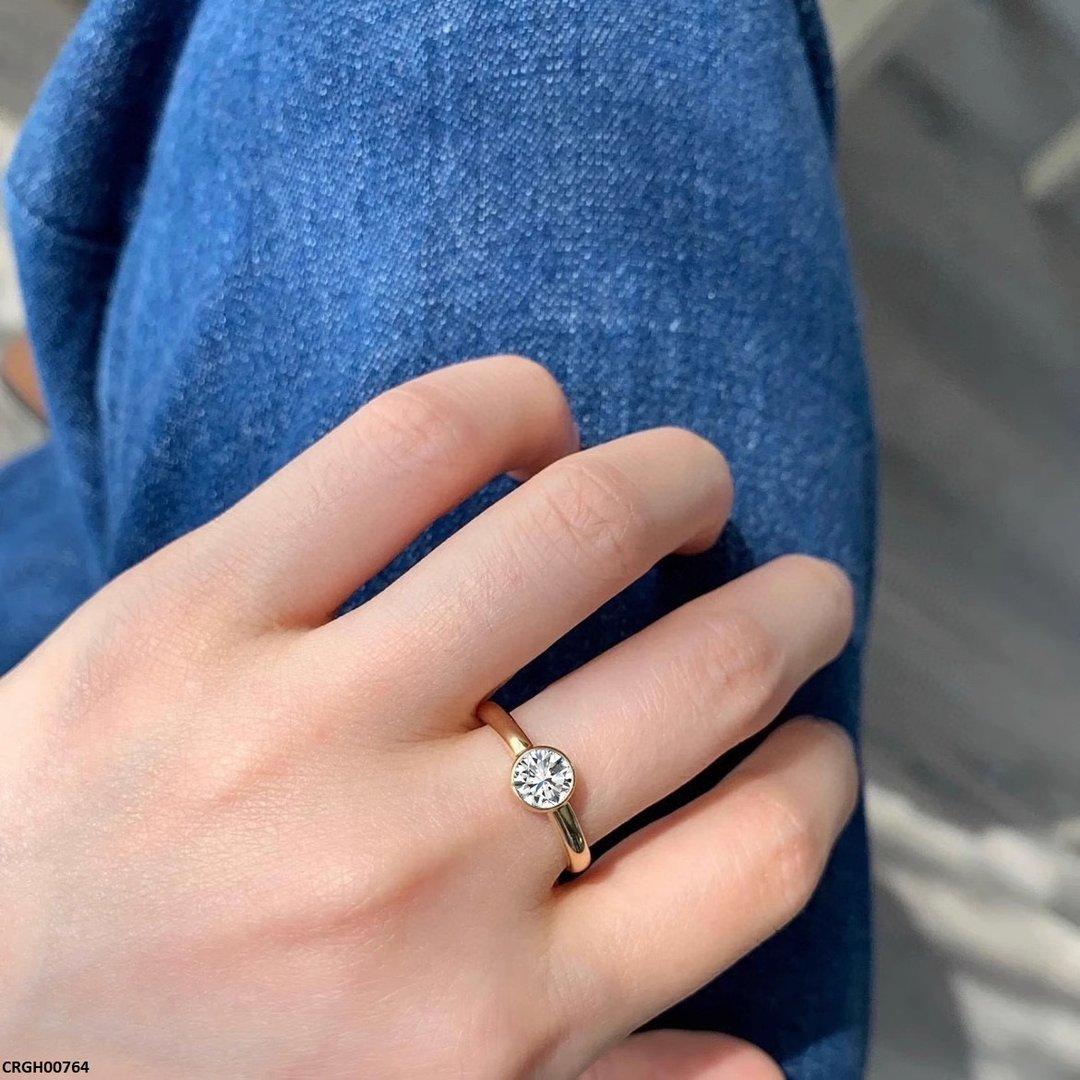 CRGH00764 BJF Imp Round Stone Ring - CRGH