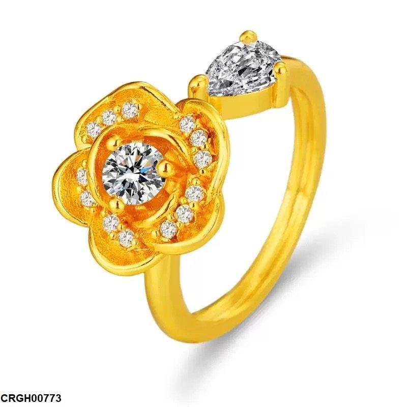 CRGH00773 ZFQ Imp Flower Ring Adjustable - CRGH