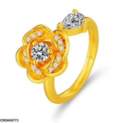 CRGH00773 ZFQ Imp Flower Ring Adjustable - CRGH