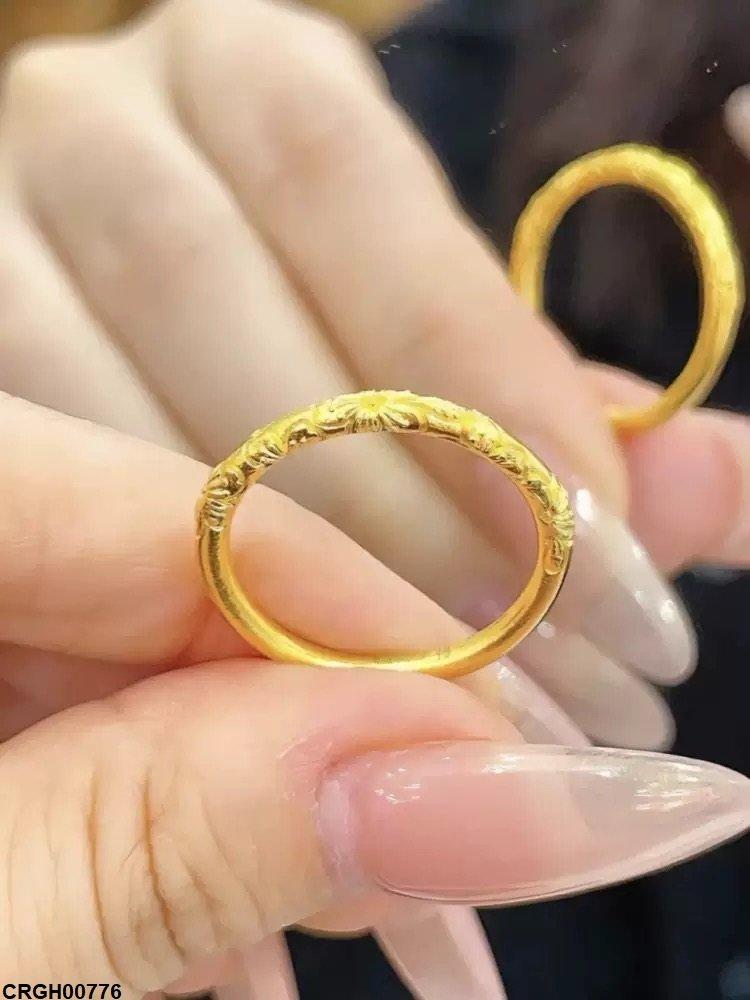 CRGH00776 DGF Round Flower Ring  - CRGH
