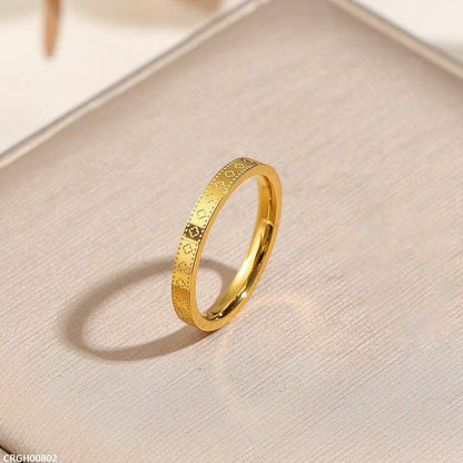 CRGH00802 DGF Stainless Steel Royal Texture Ring - CRGH