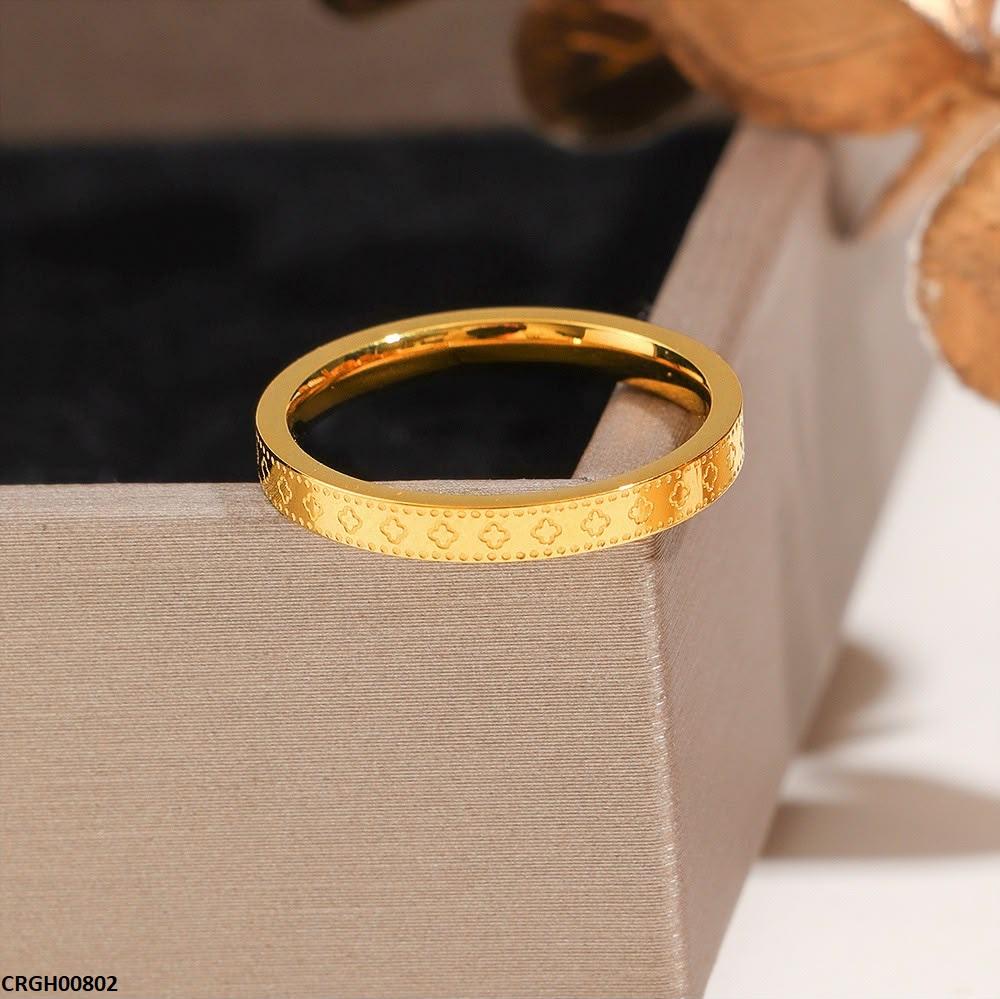 CRGH00802 DGF Stainless Steel Royal Texture Ring - CRGH