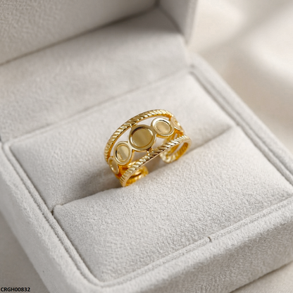 CRGH00832  NMS Stainless Steel Round Double Layer Ring Adjustable - CRGH