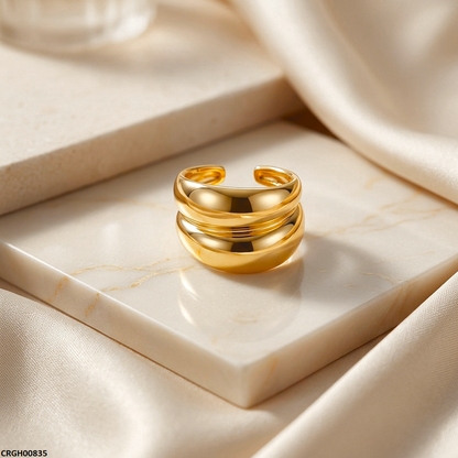CRGH00835 NMS Wide Dome Stainless Steel Ring Adjustable - CRGH
