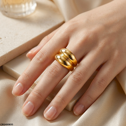 CRGH00835 NMS Wide Dome Stainless Steel Ring Adjustable - CRGH