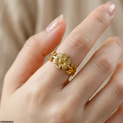 CRGH00843 NMS Sunflower Stainless Steel Ring Adjustable - CRGH