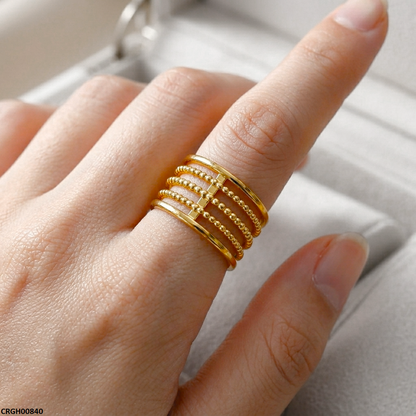 CRGH00840 NMS Round Layers Stainless Steel Ring Adjustable - CRGH