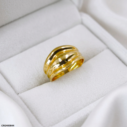 CRGH00844 NMS Crown Bold Stainless Steel Ring Adjustable - CRGH