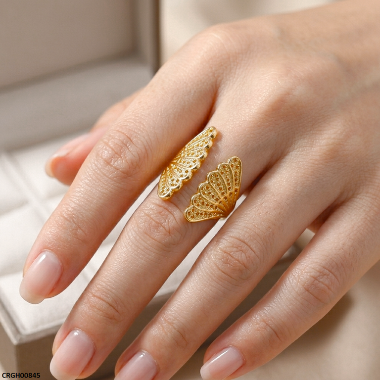 CRGH00845 NMS Butterfly Wings Stainless Steel Ring Adjustable - CRGH