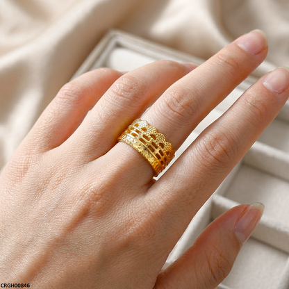 CRGH00846 NMS Crown Stainless Steel Ring Adjustable - CRGH