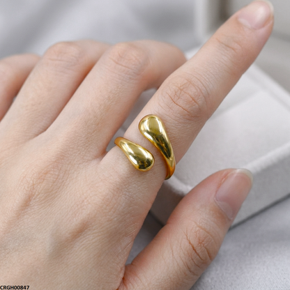 CRGH00847 NMS Wave Stainless Steel Ring Adjustable - CRGH