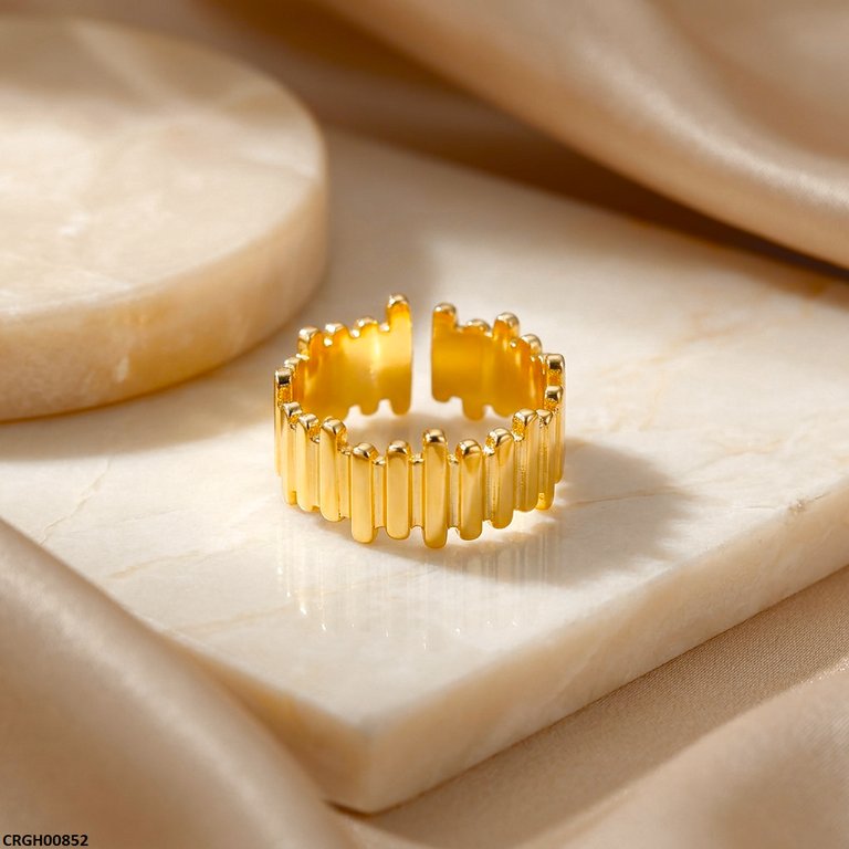 CRGH00852 NMS Golden Bars Stainless Steel Ring Adjustable - CRGH