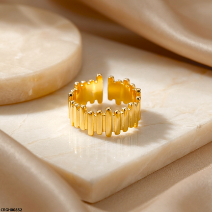 CRGH00852 NMS Golden Bars Stainless Steel Ring Adjustable - CRGH