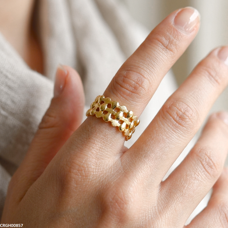 CRGH00857 NMS Golden Net Stainless Steel Ring Adjustable - CRGH