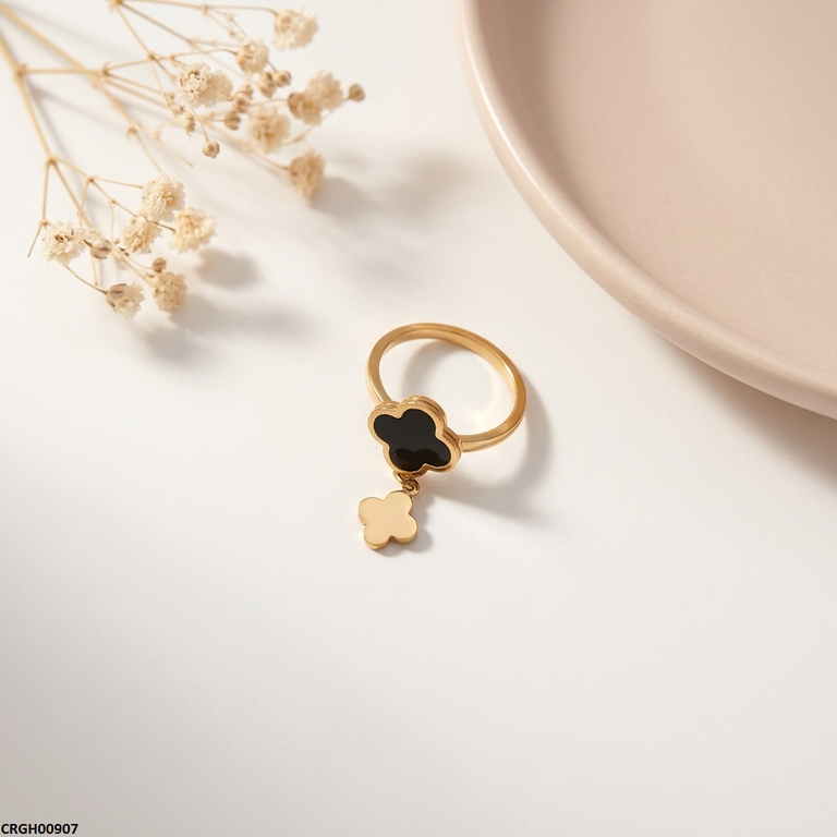 CRGH00907 MOX Stainless Steel Double Flower Ring - CRGH