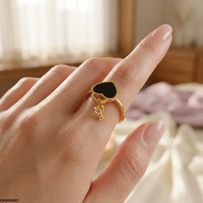 CRGH00927  MOX Stainless Steel heart Key Ring - CRGH