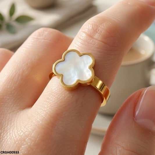 CRGH00933 MOX Stainless Steel Flower Ring - CRGH
