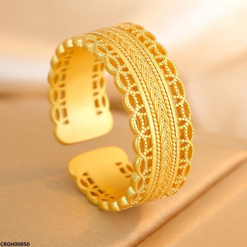 CRGH00950 ZFQ Round Filigree Ring Adjustable - CRGH