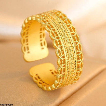 CRGH00950 ZFQ Round Filigree Ring Adjustable - CRGH