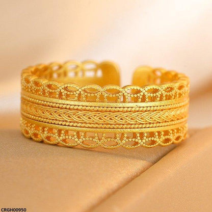 CRGH00950 ZFQ Round Filigree Ring Adjustable - CRGH