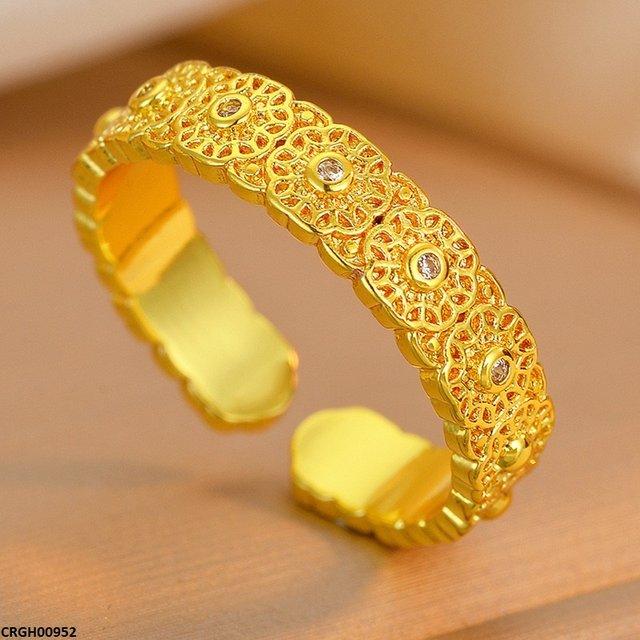 CRGH00952 ZFQ Round Flower Ring Adjustable - CRGH