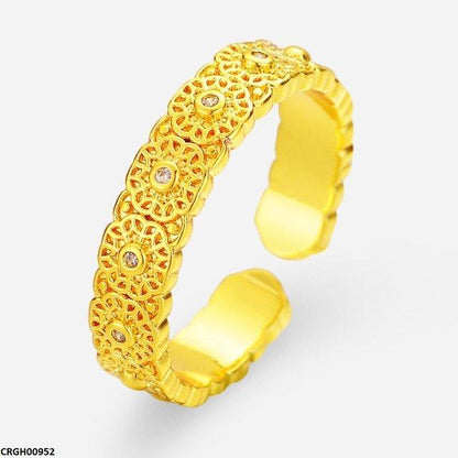 CRGH00952 ZFQ Round Flower Ring Adjustable - CRGH