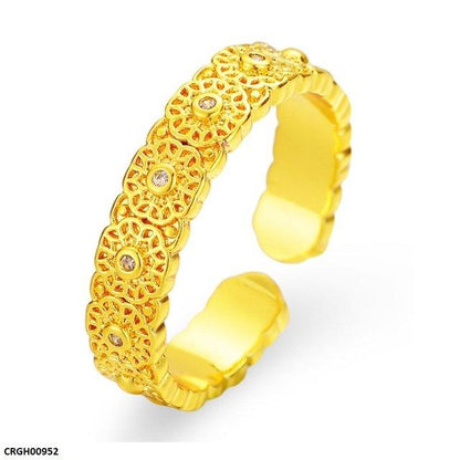 CRGH00952 ZFQ Round Flower Ring Adjustable - CRGH