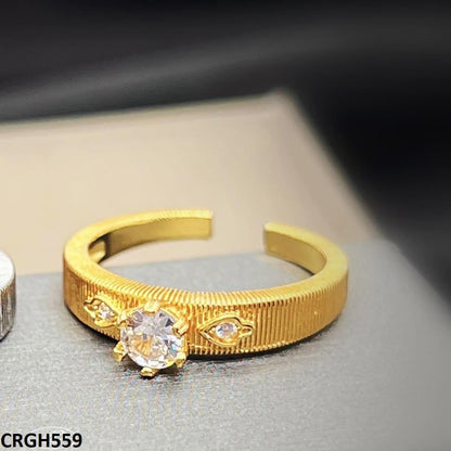 CRGH559 GWH Round/Pear Ring Adjustable