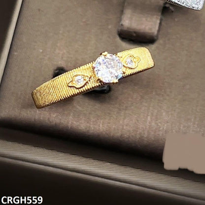 CRGH559 GWH Round/Pear Ring Adjustable